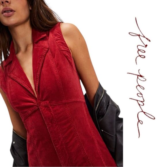 Free People CRVY Ring the Alarm Corduroy Jumpsuit in the Size XL-Short - Picture 5 of 6